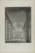 Interior View of St. Philippe du Roule, Paris, n.d. Creator: Nicolas-Marie-Joseph Chapuy.