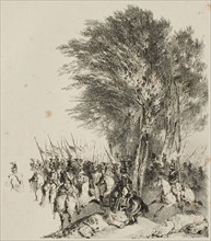 Lancers on the March, 1831. Creator: Nicolas-Toussaint Charlet.