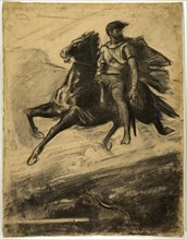Man Riding a Horse through the Air, 1860–70. Creator: Francois-Nicolas Chifflart.