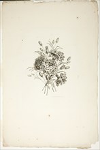 Bouquet with Carnations, from Collection of Different Bouquets of Flower..., published July 4, 1760. Creator: Pierre-Charles Canot.