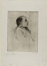 Portrait of Degas, 1891. Creator: Pierre Georges Jeanniot.