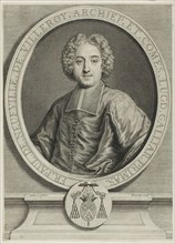 Portrait of François-Paul de Neufville de Villeroy, c. 1731. Creator: Pierre Imbert Drevet.