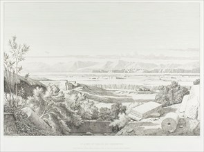 View of Délos: Cyclades. Port of Délos, Paros and Greater Délos, 1845. Creator: Theodore Caruelle d'Aligny.