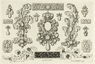 Designs for Jewelry, before 1697. Creator: Johann Andreas Pfeffel.