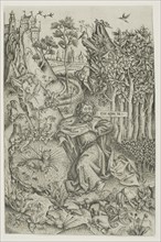 St. John the Baptist in the Wilderness, c. 1450. Creator: Master of Saint John the Baptist.