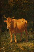 Bread-colored cow, 1889. Creator: Carl Rudolf Huber.