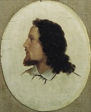 Self-portrait, undated. (c1850s) Creator: Hanns Gasser.