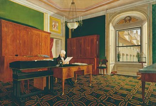 Emperor Franz II (I) in his study, after 1821. Creator: Johann Stephan Decker.