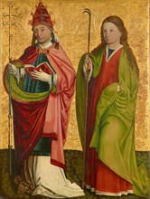 Saints Gregory and Agathe, or Saints Erasmus and Barbara, 1480.  Creator: Master of Großgmain.
