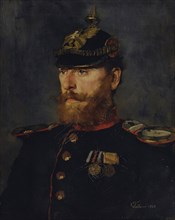 Landwehr officer, 1872. Creator: Wilhelm Trübner.