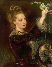 Elisabeth von Nast-Kolb, née Hardegg, 1874. Creator: Anton Romako.