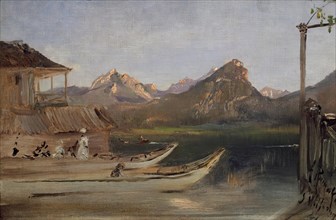 At Lake Wolfgangsee, 1877. Creator: Anton Romako.