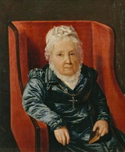 Rosina Wieser in the armchair, 1822. Creator: Ferdinand Georg Waldmuller.