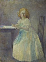 Girl in white dress, 1902. Creator: Franz Jaschke.