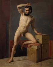 Male nude, 1883. Creator: Gustav Klimt.