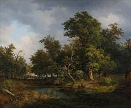Forest landscape, 1841. Creator: Josef Feid.