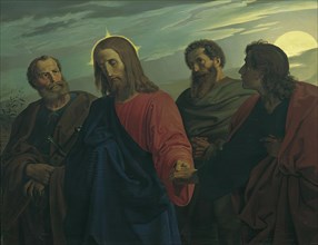 Christ's farewell to his disciples (go to Gethsemane), 1839. Creator: Joseph von Fuhrich.