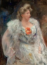 The singer Frieda Halbe, 1905. Creator: Lovis Corinth.