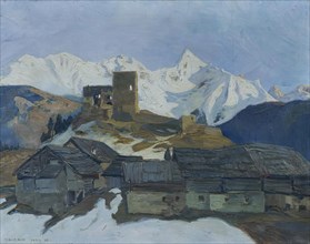 Winter in Ladis (Tyrol), 1925. Creator: Mathilde Sitta-Alle.