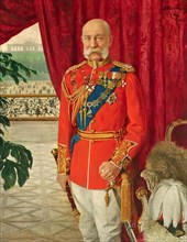 Emperor Franz Joseph I in the dress uniform of a British field marshal, 1913. Creator: Tom von Dreger.
