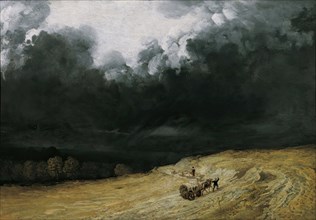 Thunderstorm landscape, 1830/1840. Creator: Georges Michel.