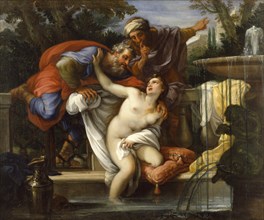 Susannah and the Elders, c1700-1727. Creator: Giuseppe Bartolomeo Chiari.
