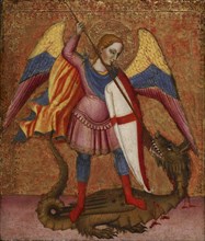 Archangel Michael Slaying the Dragon, 1380-1389. Creator: Tommaso del Mazza.