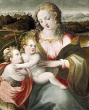 Madonna and Child with the Young Saint John the Baptist, c1565. Creator: Michele Tosini.