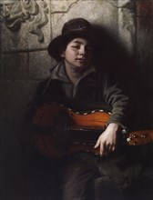 The Italian Boy with Hurdy-Gurdy, c1853. Creator: Richard Caton Woodville.