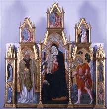 Virgin and Child with Saints, c1475-1480. Creator: Workshop of Giovanni di Paolo.