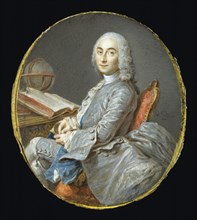 Miniature Portrait of César François Cassini de Thury, c1750. Creator: Jean-Marc Nattier.