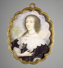 Queen Henrietta Maria, c1635. Creator: John Hoskins I.