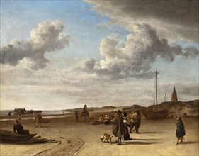 The Beach Scheveningen, 1670. Creator: Adriaen van de Velde.
