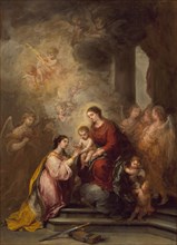 The Mystic Marriage of Saint Catherine, between 1680 and 1682. Creator: Bartolomé Esteban Murillo.