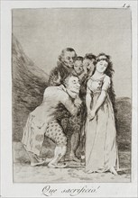 What a sacrifice!, 1799. Creator: Francisco Goya.