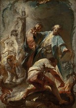 Scenes from the Life of Saint Arianus, c1755. Creator: Johann Wolfgang Baumgartner.
