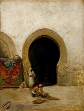 At the Gate of the Seraglio, c1870. Creator: Mariano Jose Maria Bernardo Fortuny y Carbo.