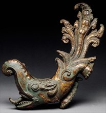 Mythical Aquatic Creature (Makara), 10th century. Creator: Unknown.