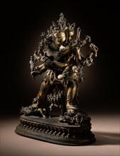Chakrasamvara and Vajravarahi, Late 14th-early 15th century. Creator: Unknown.