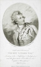 Vincent Lunardi, Esquire, 1784. Creators: Francesco Bartolozzi, Richard Cosway.