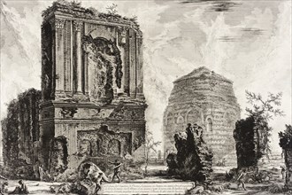 A. View of the Tomb of Licinianus Piso on the ancient Appian Way... between 1760 and 1778. Creator: Giovanni Battista Piranesi.