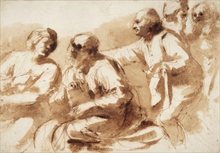 An Assembly of Learned Men, between circa 1625 and circa 1627. Creator: Guercino.