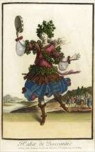 Recueil des modes de la cour de France, 'Habit de Baccantes', c1682. Creators: Jacques Le Pautre, Jean Doliver.