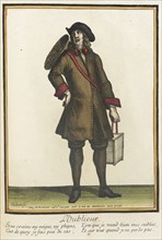 Recueil des modes de la cour de France, 'L'Oublieur', between 1675 and 1685. Creators: Jean-Baptiste Bonnart, Henri Bonnart.