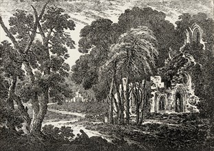 Abbaye en Ruine au milieu des Arbes, 1802/1806-1807. Creator: Richard Cooper.