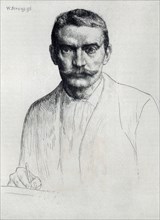 Self-portrait, 1895. Creator: William Strang.