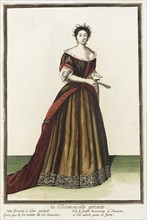 Recueil des modes de la cour de France, 'La Damoiselle Grisette', Bound 1703-1704. Creator: Unknown.