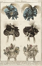 Fashion Plate (Costumes Parisiens), 1829. Creator: Unknown.