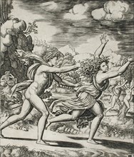 Apollo and Daphne, between 1530 and 1560. Creators: Master of the Die, Baldassare Peruzzi.