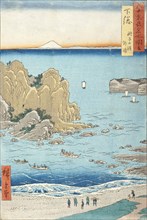 Shimosa Province, Choshi Beach, Toura, 1853. Creator: Ando Hiroshige.